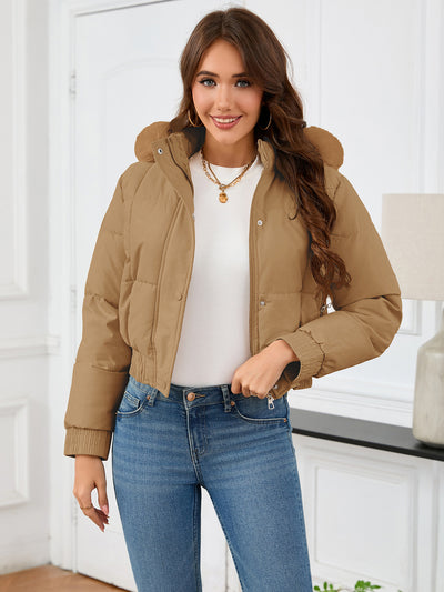 Chaqueta Acolchada de Algodón para Mujer - Estilo Casual y Cálido - Image 12