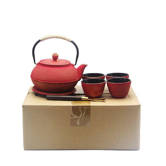 Tetera de Hierro Fundido 800ml con Esmalte Antioxidante y Tazas - Image 5