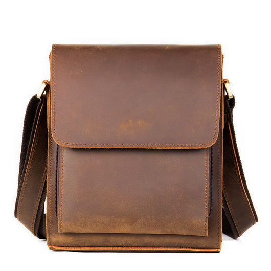 Bolsa Bandolera de Cuero Genuino para Hombre - Estilo Casual Messenger - Image 3