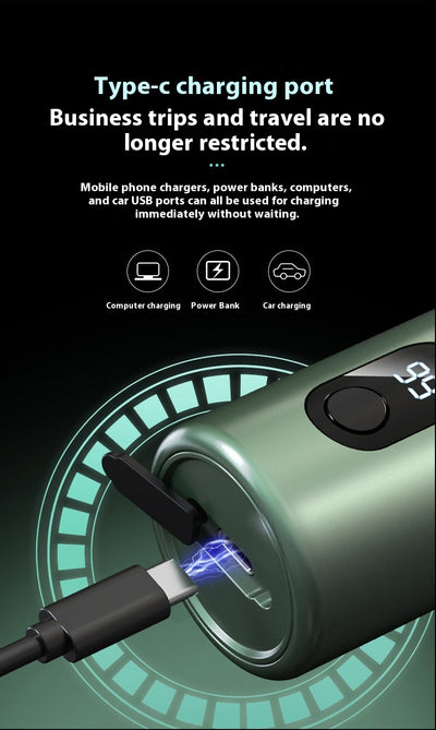 Afeitadora Eléctrica Mini Recargable USB con Pantalla Digital - Image 11