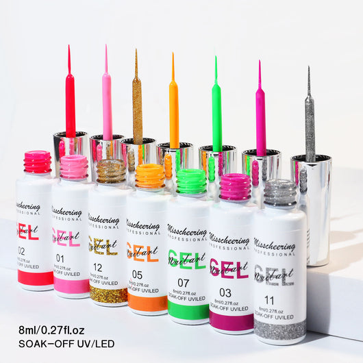 Pegamento de Tracción 3D para Uñas - 12 Colores Pintura Artística - Image 7