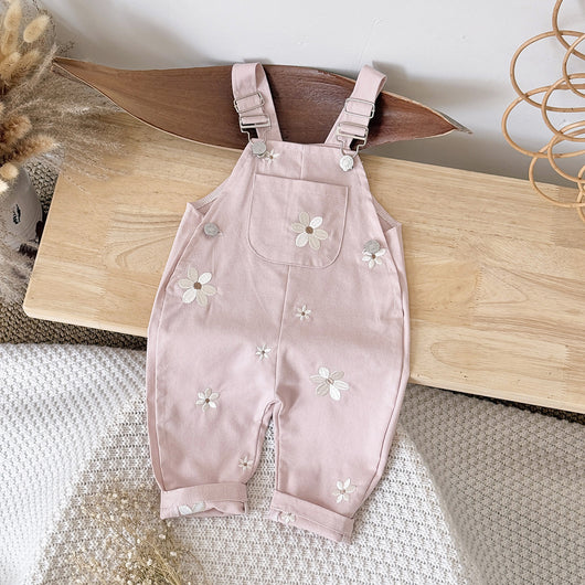 Pelele Infantil sin Mangas con Bordado Floral - Image 4