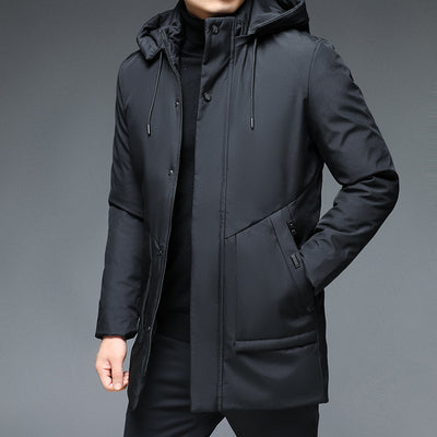 Chaqueta Acolchada de Invierno con Capucha para Hombre - Image 8