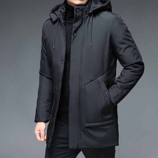 Chaqueta Acolchada de Invierno con Capucha para Hombre - Image 8