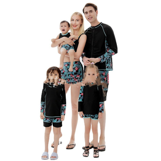 Traje de Baño Estampado Leopardo para Padre e Hijo - Diseño Europeo - Image 2