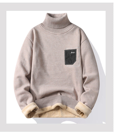 Suéter Holgado de Terciopelo Grueso para Hombre - Abrigo Cálido Invierno - Image 13