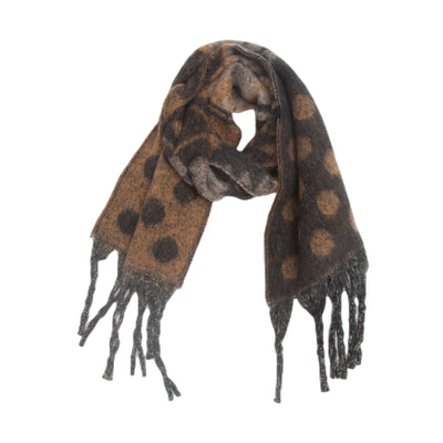 Bufanda Gruesa Jacquard con Lunares y Borlas - Image 14