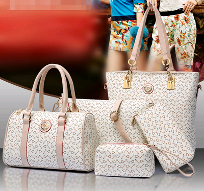 Bolsa Madre Convertible con Patrón de Flechas - Set 5 Piezas Estilo Europeo - Image 3