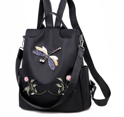 Mochila Oxford con Bordados Artesanales - Image 2