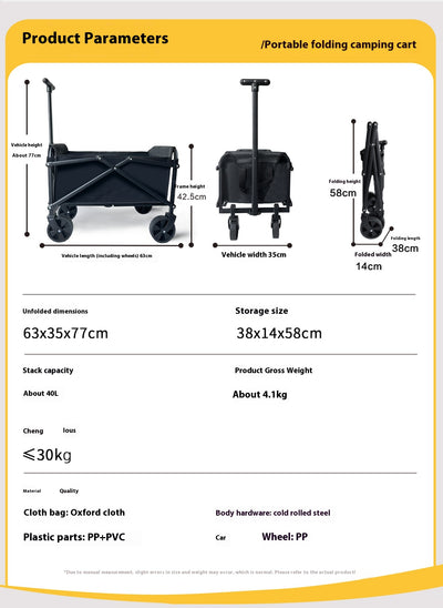 Carrito Remolque Plegable para Niños - Ideal para Campamentos y Paseos - Image 16