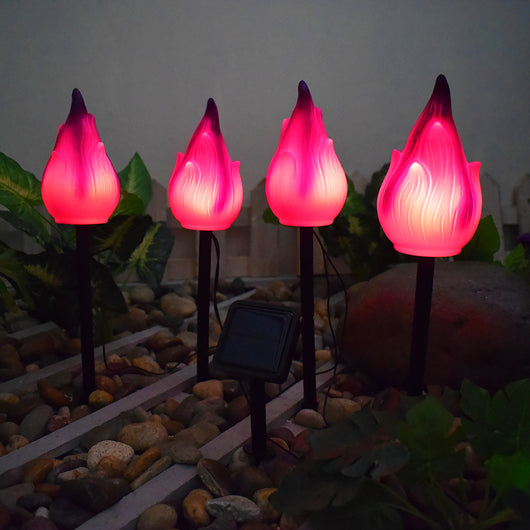 Lámpara Solar con Efecto Fuego para Jardín y Patio - Image 13