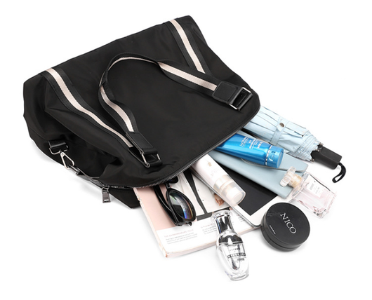 Bolsa de Viaje Plegable para Mujer - Diseño a Rayas Coreano - Image 13
