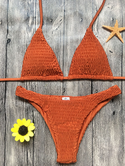 Bikini Triangular Plisado Sexy - Image 7
