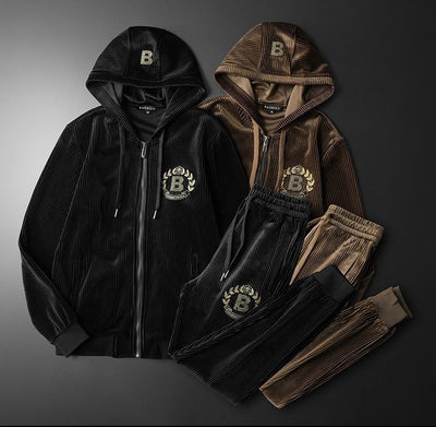 Conjunto de Sudadera con Capucha y Pantalón Jogger para Hombre - Estilo Casual Otoño Invierno - Image 10