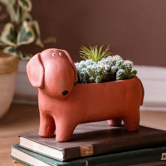 Maceta Decorativa con Diseño de Mascotas y Animales Adorables