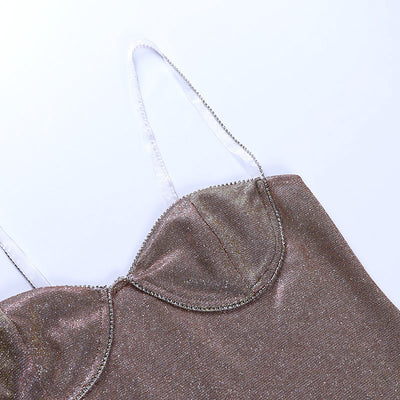 Vestido Princesa con Tirantes Ajustables y Detalle de Cadera - Image 22