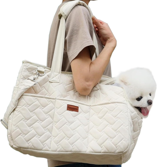 Bolsa Transportadora para Mascotas con Malla Transpirable y Cojín Suave