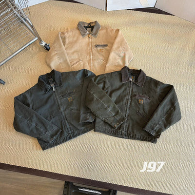 Chaqueta de Cuero con Cierre Tooling Corta y Ancha para Hombre - Image 33