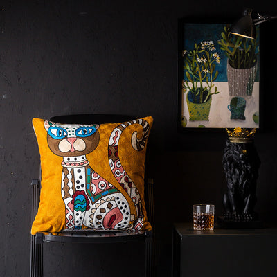 Funda de Almohada Abstracta con Diseño de Viento - Image 19