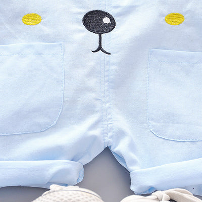Conjunto Infantil Dos Piezas con Babero - Playera Cuello Redondo Manga Corta - Image 17
