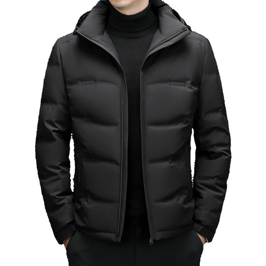 Chamarra de Invierno Versátil para Hombre con Capucha Desmontable - Image 2