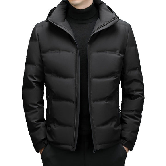 Chamarra de Invierno Versátil para Hombre con Capucha Desmontable