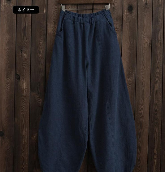 Pantalones Holgados Cintura Ajustada Talla Grande para Mujer - Image 2
