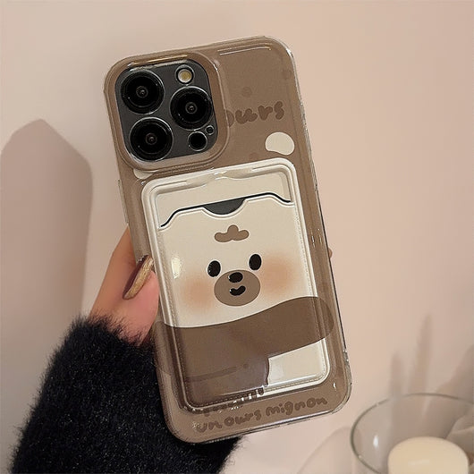 Funda Protectora Transparente con Soporte de Tarjetas para Teléfono - Image 8