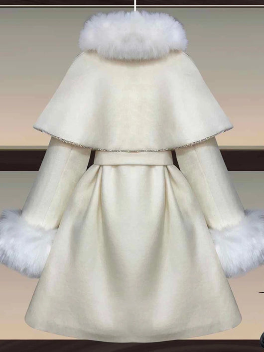 Abrigo Capa Oversize de Lana para Mujer - Diseño Océano - Image 7