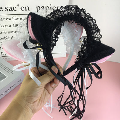 Diadema Orejas de Gato Peluche Kawaii con Campanitas Estilo Celebridad - Image 2