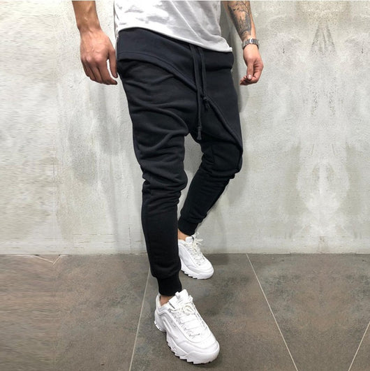 Pantalones Joggers Multicapa Hip-Hop con Cordón Ajustable - Image 2