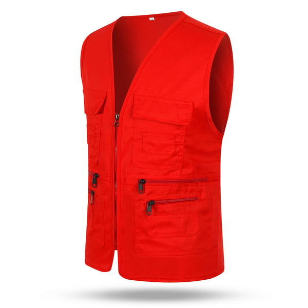 Chaleco Multibolsillos Unisex de Poliéster-Algodón - Image 9
