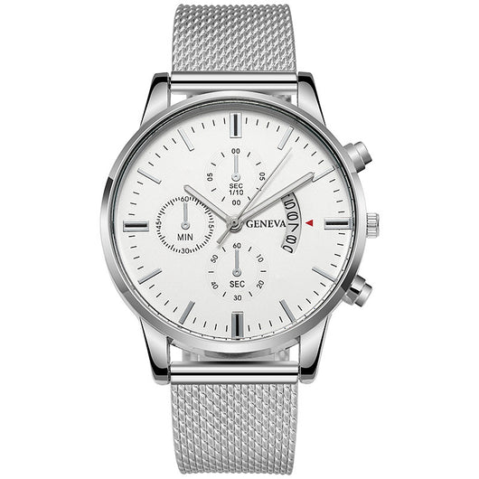 Reloj Hombre Tres Subdiales Seis Agujas Calendario Cuarzo Casual Ejecutivo - Image 30