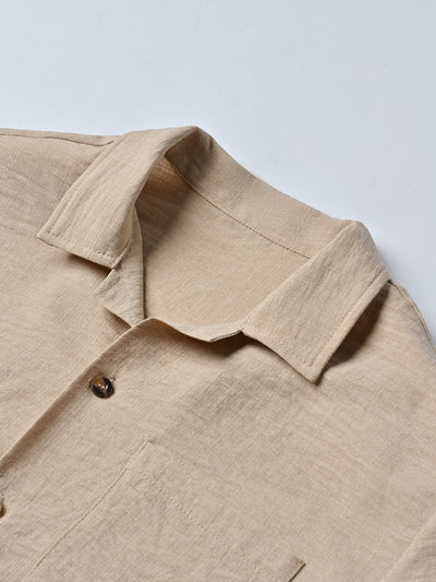 Conjunto Elegante de Camisa y Pantalón de Color Liso para Hombre - Image 11