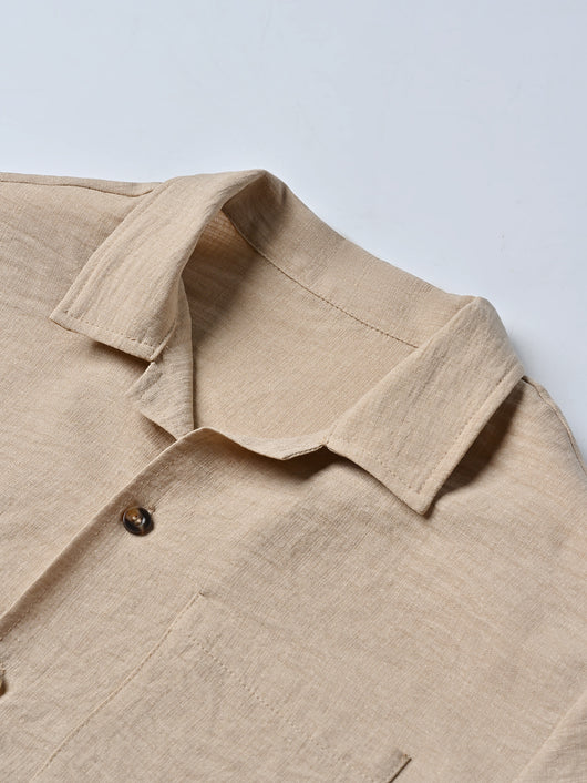 Conjunto Elegante de Camisa y Pantalón de Color Liso para Hombre - Image 11