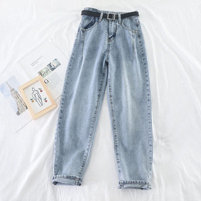 Pantalones Talle Alto Ajustados Rectos Estilo Papá - Loose Radish - Image 12