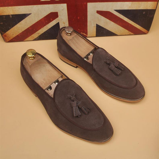 Mocasines Hombre Respirable Punta Afilada Estilo Británico Clásico - Image 20
