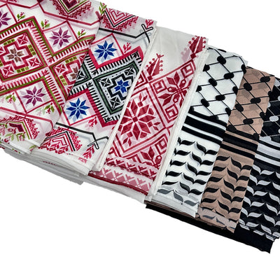 Pañuelo Largo de Gasa Perlada con Estampado Liso - Hijab Versátil para Mujer - Image 15