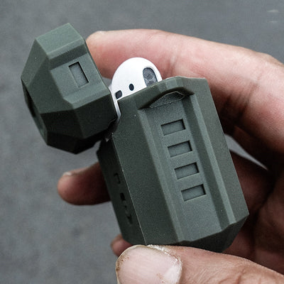 Funda Protectora Táctica de Silicona para AirPods Compatible con Apple - Image 3