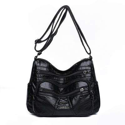 Bolso de Cuero Retro Auténtico para Mujer con Gran Capacidad - Image 9