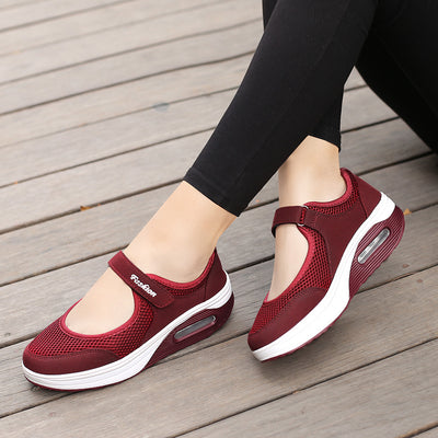 Zapatos Deportivos Acolchados para Mujer con Suela Gruesa Transpirable - Image 3