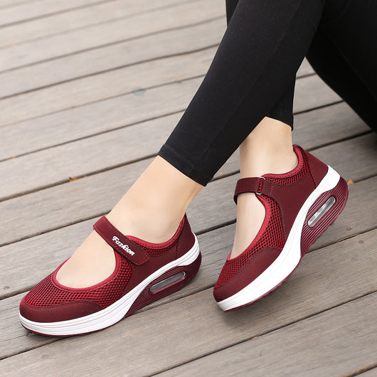 Zapatos Deportivos Acolchados para Mujer con Suela Gruesa Transpirable - Image 3