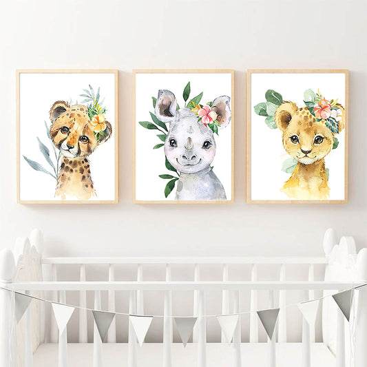 Cuadros en Lienzo para Decoración de Cuarto de Bebé