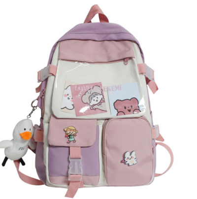 Mochila Transparente de Gran Capacidad para Estudiantes de Secundaria - Image 5