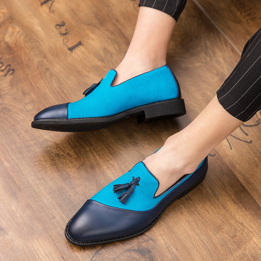 Zapatos de Cuero Casual con Punta Afilada para Hombre - Image 10