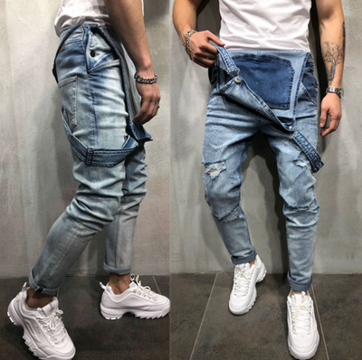 Enterizo Denim Sling con Rotos Desgarrados - Image 11