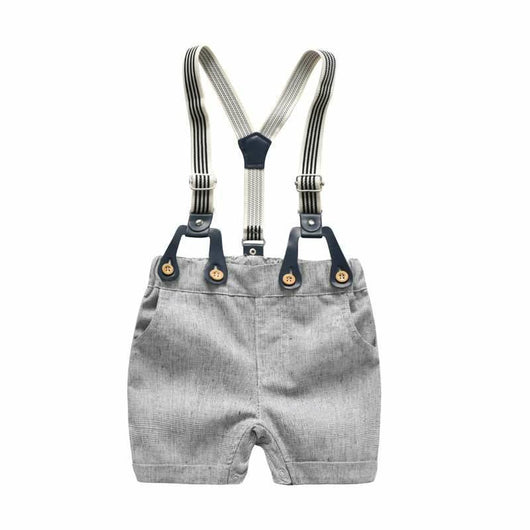 Traje Caballero Infantil con Tirantes - Pantalón Corto Algodón Premium - Image 4