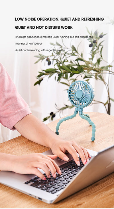 Ventilador Portátil USB para Cochecito Infantil con Carga Recargable - Image 15