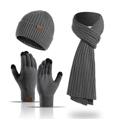 Conjunto Invernal 3 en 1: Gorro, Bufanda y Guantes Tejidos - Image 2
