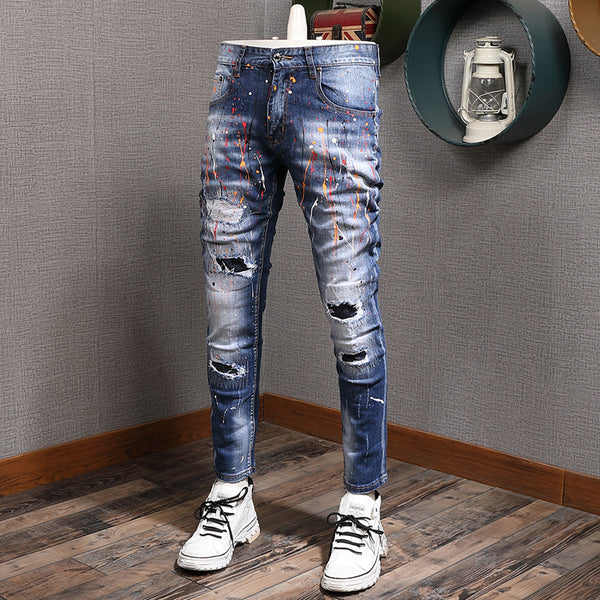 Jeans de Tela Elástica con Tecnología de Ajuste de Color